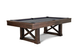 Nixon Nora 7' Slate Pool Table in Brownwash Finish w/ Dining Top Option