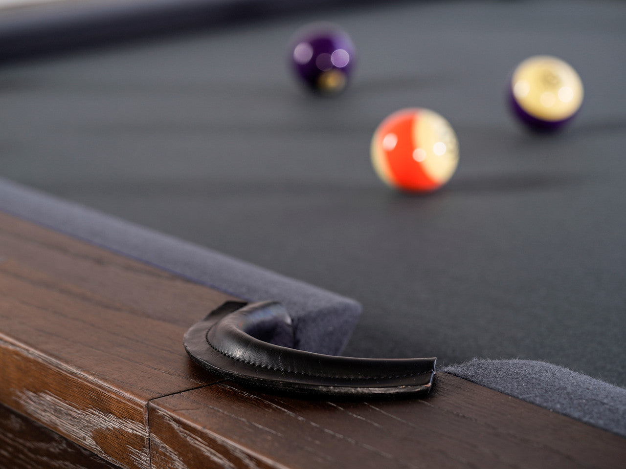 Nixon Nora 7' Slate Pool Table in Brownwash Finish w/ Dining Top Option