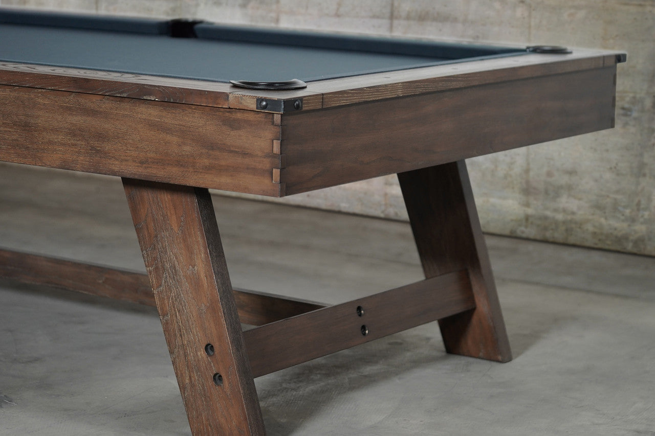 Nixon Hunter 7' Slate Pool Table in Brushed Walnut Finish w/ Dining Top Option