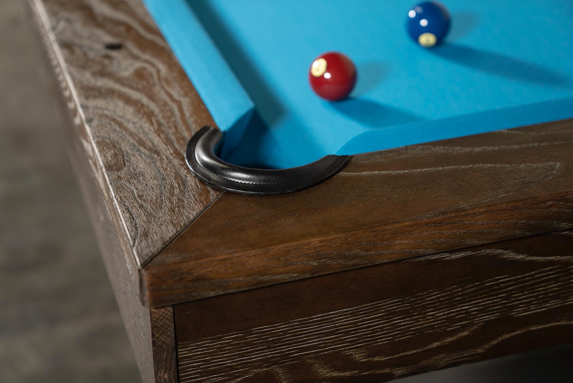 Nixon Mckay 7' Slate Pool Table in Brownwash Finish w/ Dining Top Option