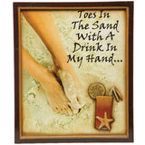 RAM Game Room “Toes in The Sand" Wall Art Sign