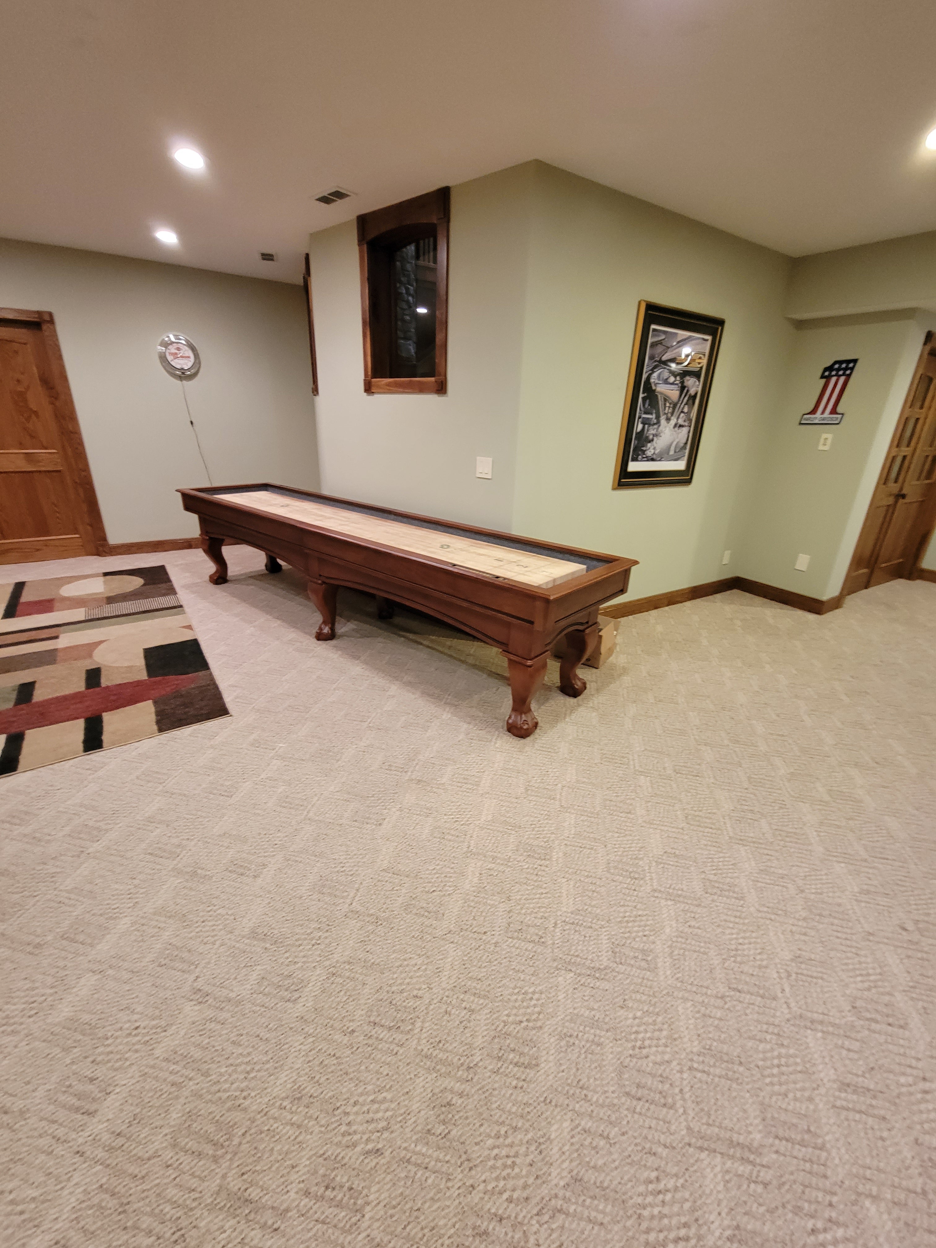 Playcraft Charles River 16'  Pro-Style Shuffleboard Table in Chestnut