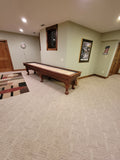 Playcraft Charles River 16'  Pro-Style Shuffleboard Table in Chestnut