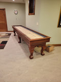 Playcraft Charles River 12'  Pro-Style Shuffleboard Table in Chestnut