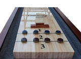Playcraft Charles River 12'  Pro-Style Shuffleboard Table in Chestnut