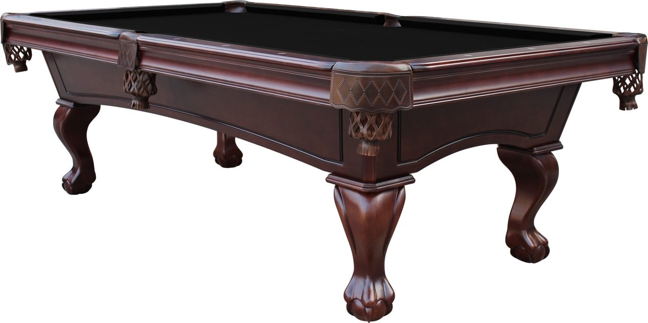 Playcraft Charles River 8' Slate Pool Table w/ Leather Drop Pockets