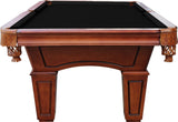 Playcraft St Lawrence 8' Slate Pool Table w/ Leather Drop Pockets