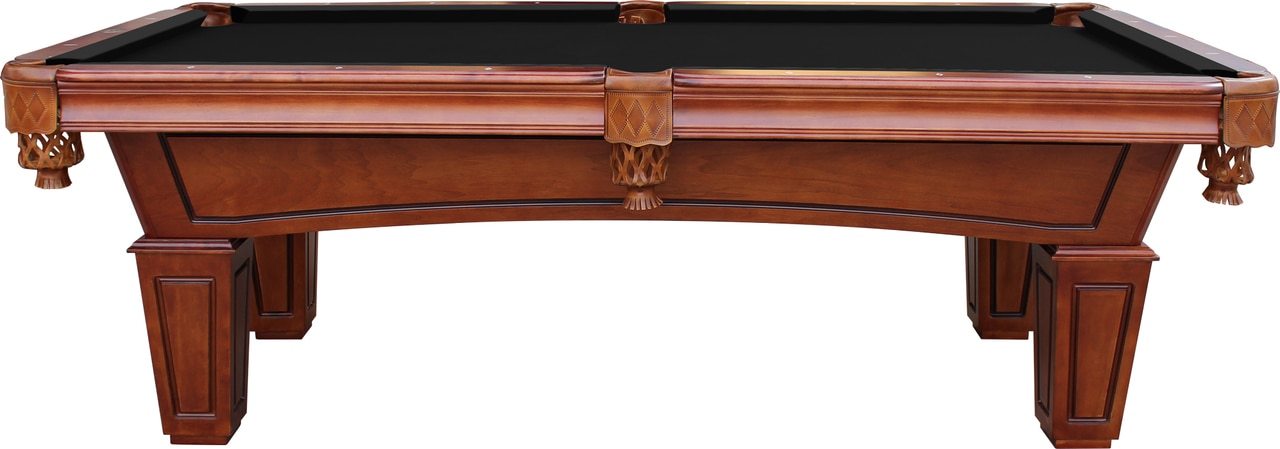 Playcraft St Lawrence 8' Slate Pool Table w/ Leather Drop Pockets