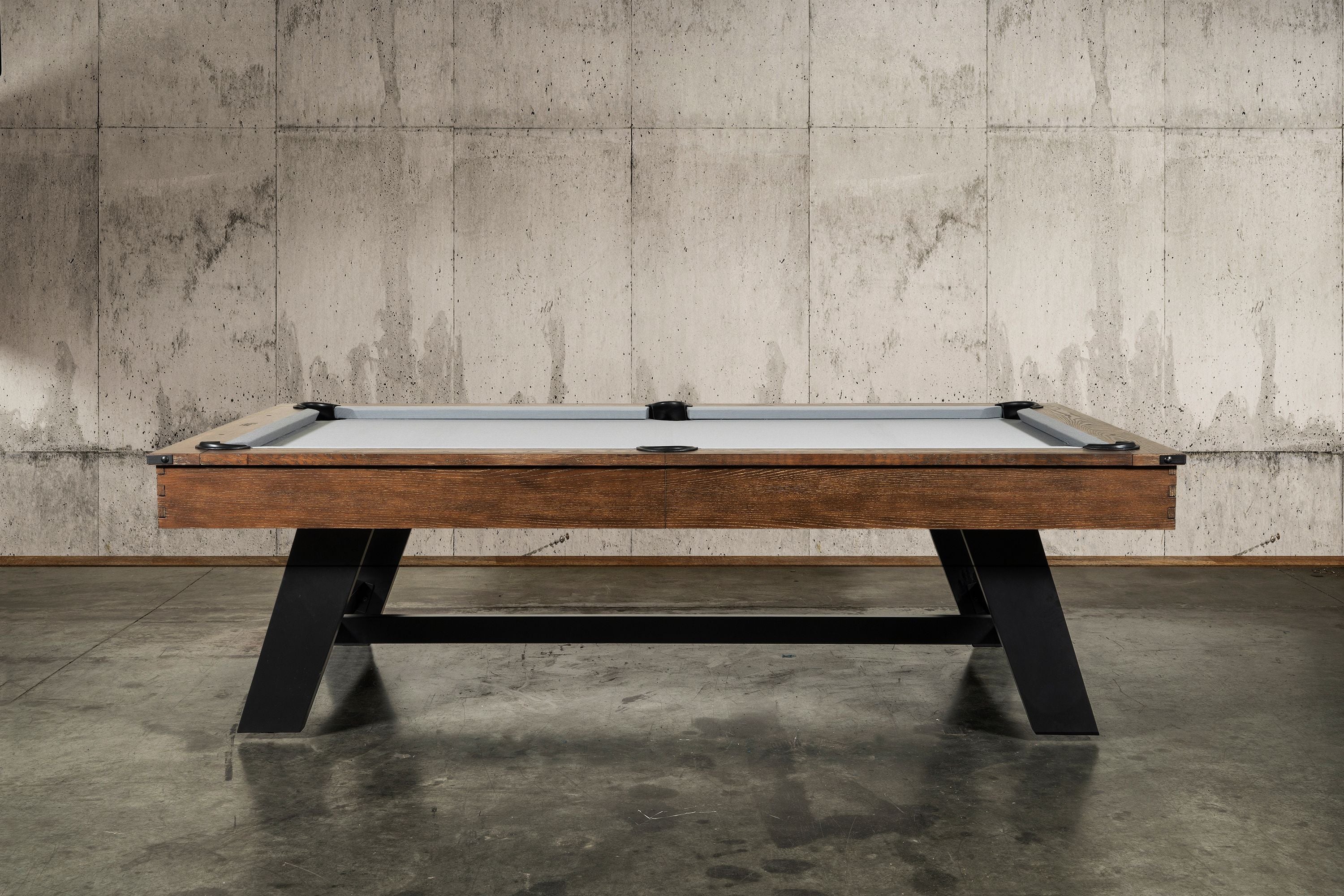 Nixon Hunter 7' Slate Pool Table in Brushed Walnut Finish w/ Dining Top Option