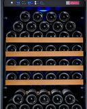 Allavino 24" Wide FlexCount II Tru-Vino 177 Bottle Single Zone Black Right Hinge Wine Refrigerator