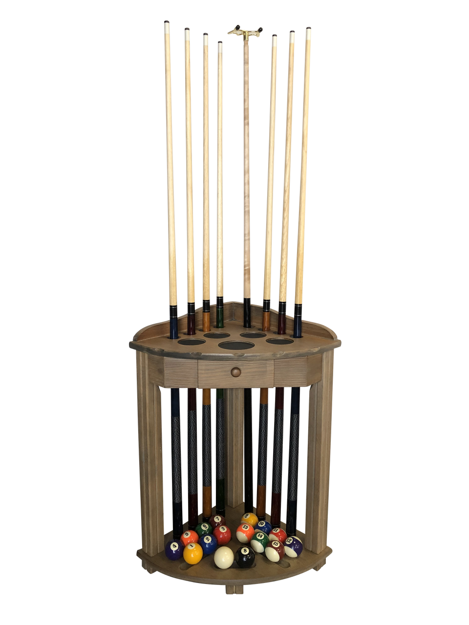 Playcraft Premium Hardwood Billiard Corner Floor Rack