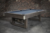 Nixon Bryant 8' Slate Pool Table in Grayson Grey Finish w/ Dining Top Option