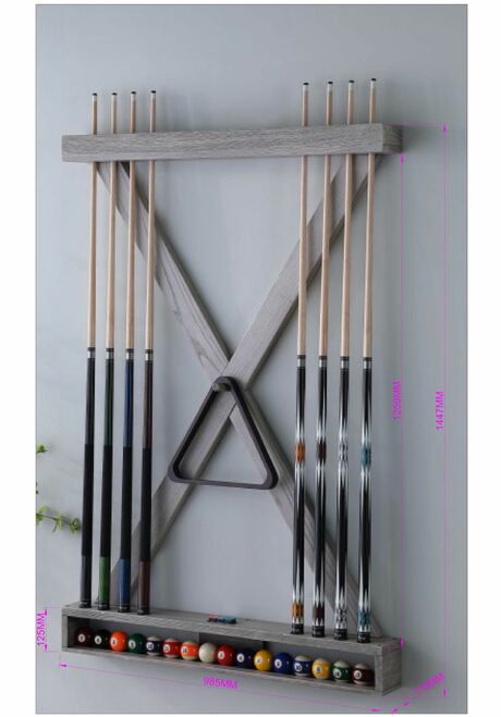 Playcraft X Style Hardwood Billiard Wall Racks