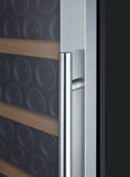 Allavino 32" Wide Vite II Tru-Vino 277 Bottle Single Zone Stainless Steel Left Hinge Wine Refrigerator