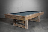 Nixon Bryant 8' Slate Pool Table in Weathered Natural Finish w/ Dining Top Option
