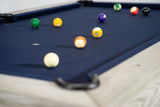 Nixon CrissyCross 7' Slate Pool Table in Whitewash Finish w/ Dining Top Option