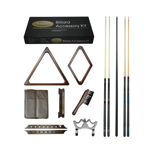 Imperial Gold Billiard Accessory Kit, Antique Walnut