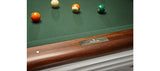 Brunswick Billiards Centennial 9' Slate Pool Table in Rosewood Chrome w/ Gully Return