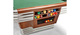 Brunswick Billiards Centennial 9' Slate Pool Table in Rosewood Chrome w/ Gully Return