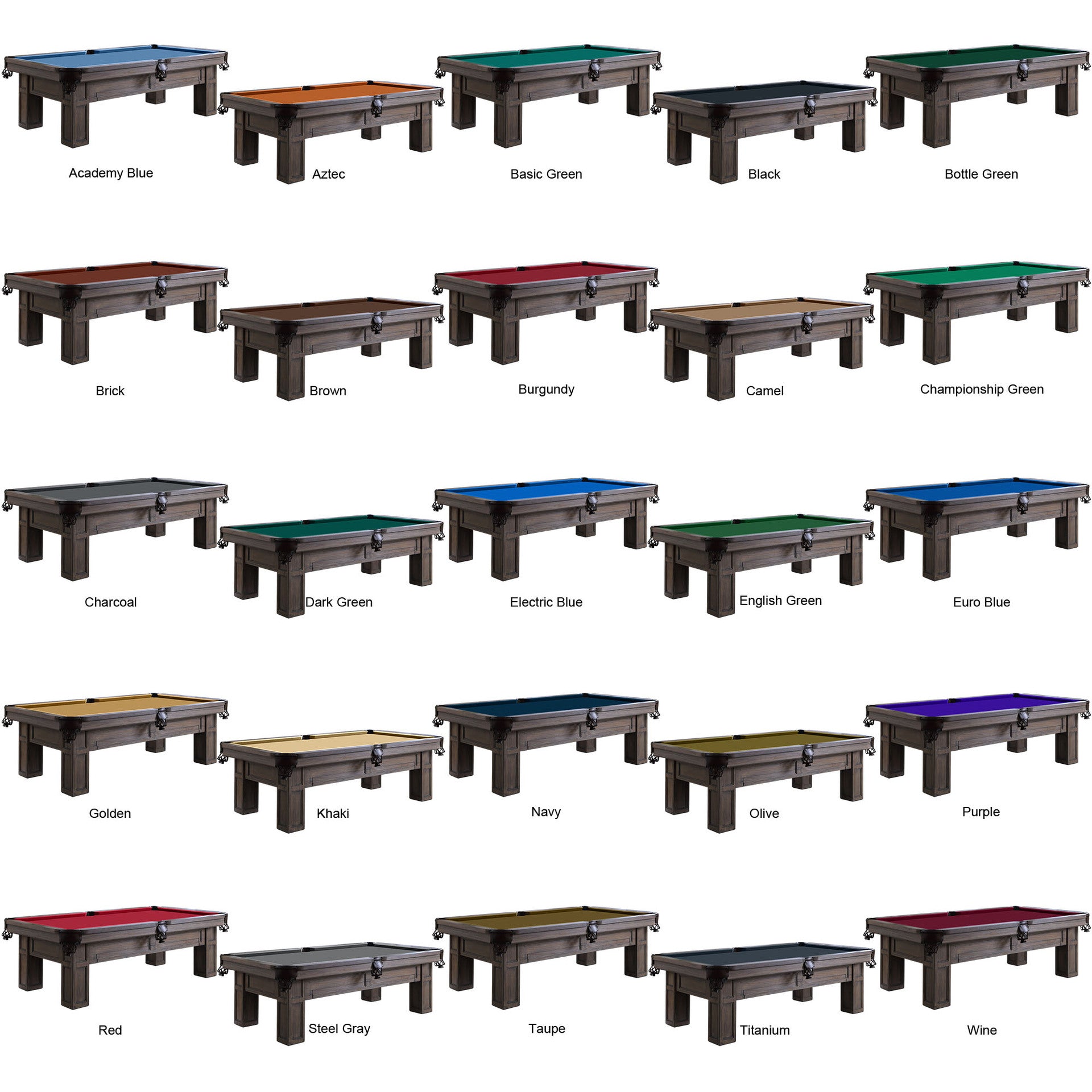 Playcraft Cooper Creek 8' Slate Pool Table
