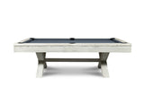 Nixon CrissyCross 7' Slate Pool Table in Whitewash Finish w/ Dining Top Option