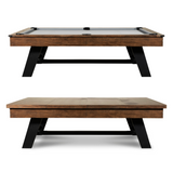 Nixon Hunter 7' Slate Pool Table in Brushed Walnut Finish w/ Dining Top Option