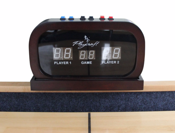 Playcraft 11" Hard Wood Elec. Shuffleboard Scorers in Black, Cherry, Espresso and Honey