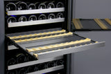 Allavino 47" Wide FlexCount II Tru-Vino 354 Bottle Dual Zone Stainless Steel Side-by-Side Wine Refrigerator