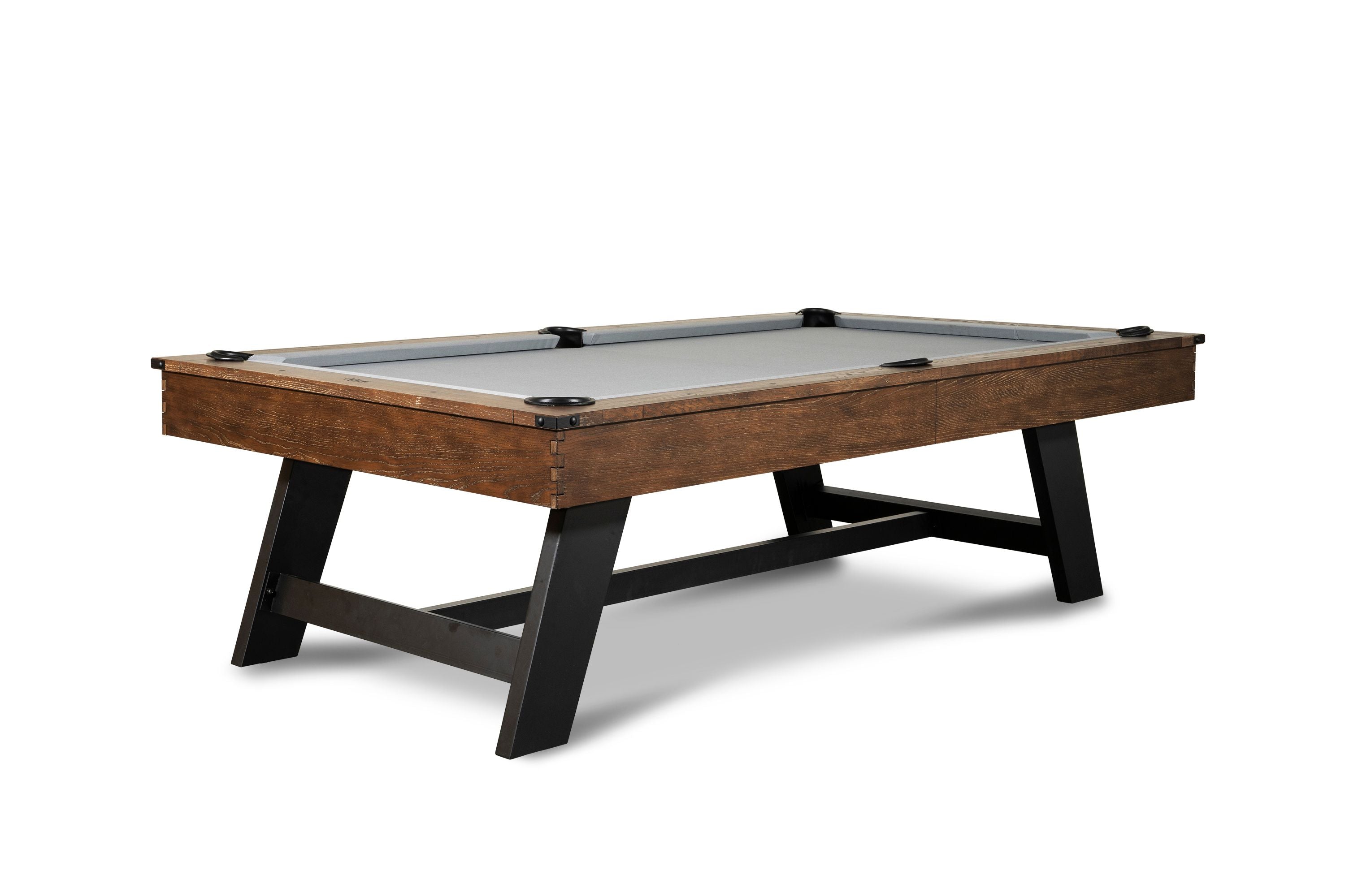 Nixon Hunter 7' Slate Pool Table in Brushed Walnut Finish w/ Dining Top Option