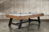 Nixon Hunter 8' Slate Pool Table in Brushed Walnut Finish w/ Dining Top Option