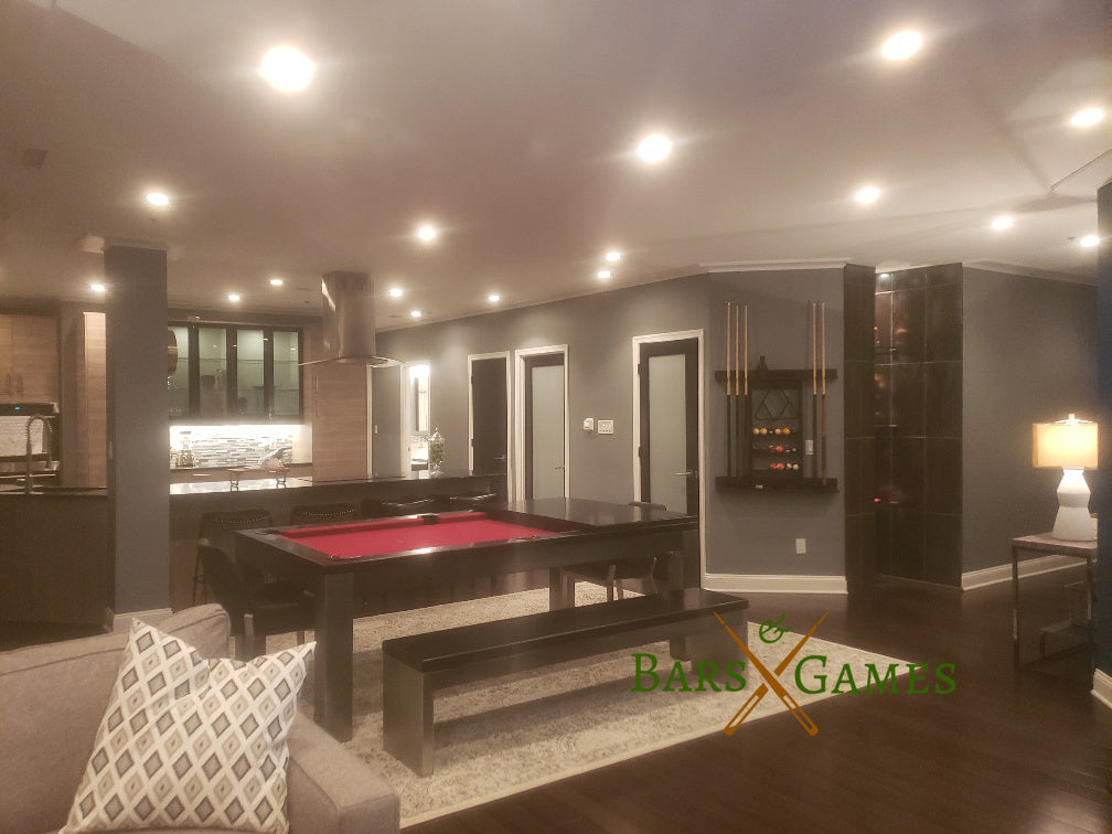 Playcraft Monaco 8' Slate Pool Table with Dining Top