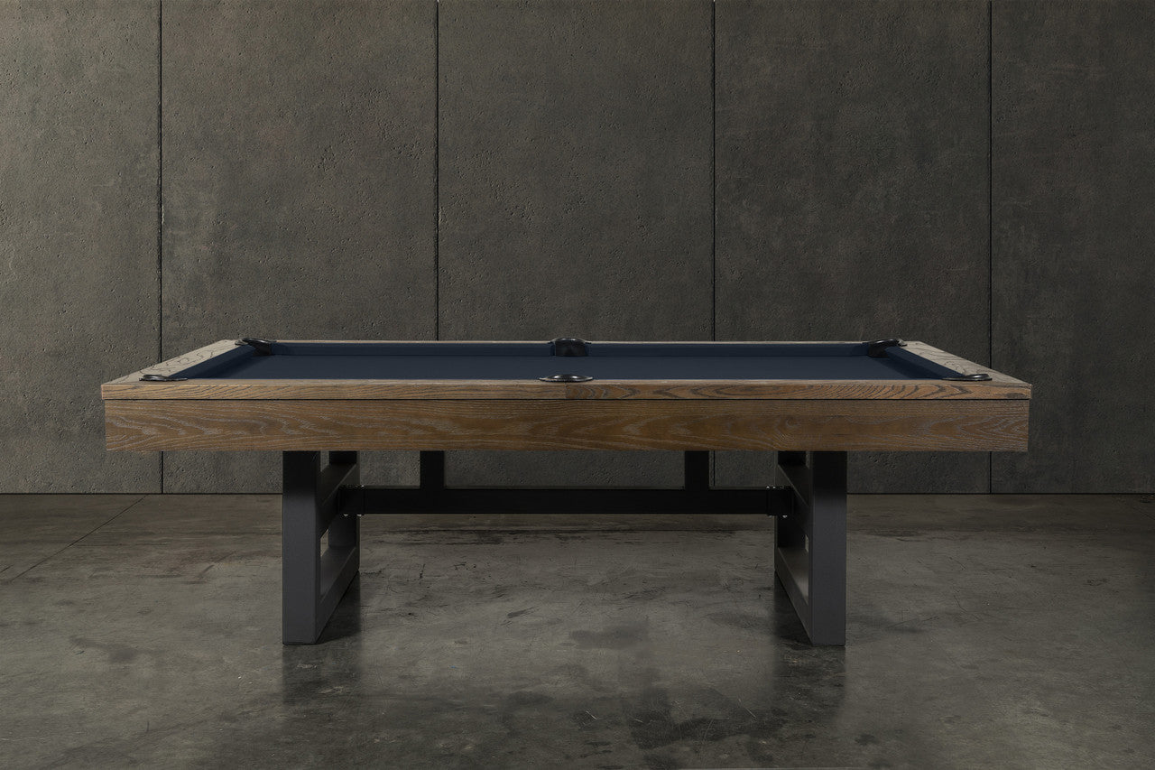 Nixon Mckay 7' Slate Pool Table in Brownwash Finish w/ Dining Top Option