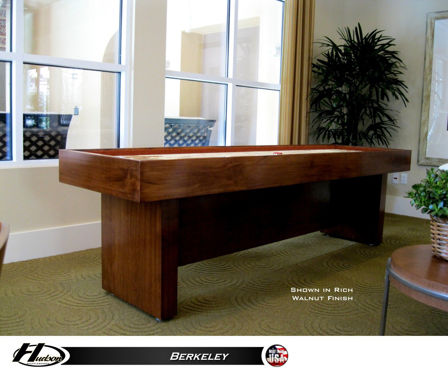 Hudson Berkeley Shuffleboard 9'-22' with Custom Stains