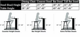 American Heritage Billiards Chase Stool Counter Height
