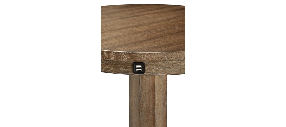 Brunswick Billiards Traditional Pub Table With USB Port Rustic Dark Brown
