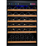 Allavino 47" Wide FlexCount II Tru-Vino 112 Bottle Dual Zone Black Side-by-Side Wine Refrigerator