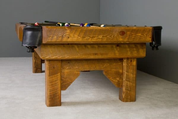 Viking Log Furniture Barnwood Timber Lodge Pool Table