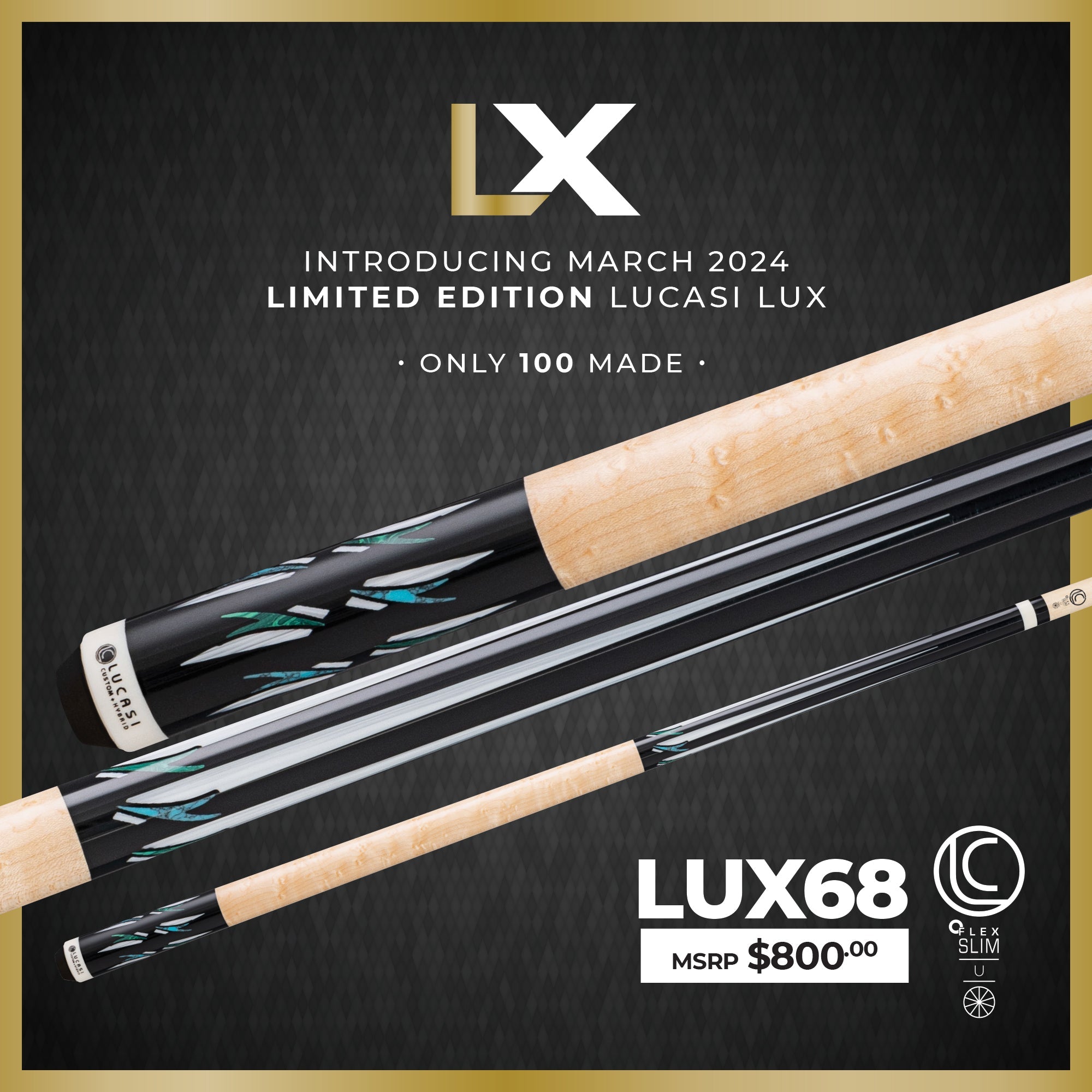 Lucasi Limited Edition LUX68 Cue