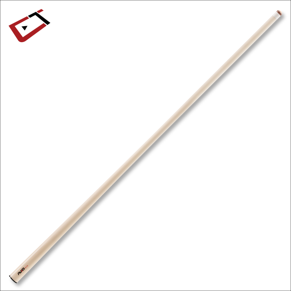 Beige pool cue on a white background