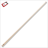 Beige pool cue on a white background