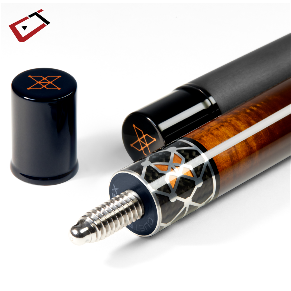 Cuetec Cynergy X Cue Amber, Poly-Wrap (12.5mm Shaft)