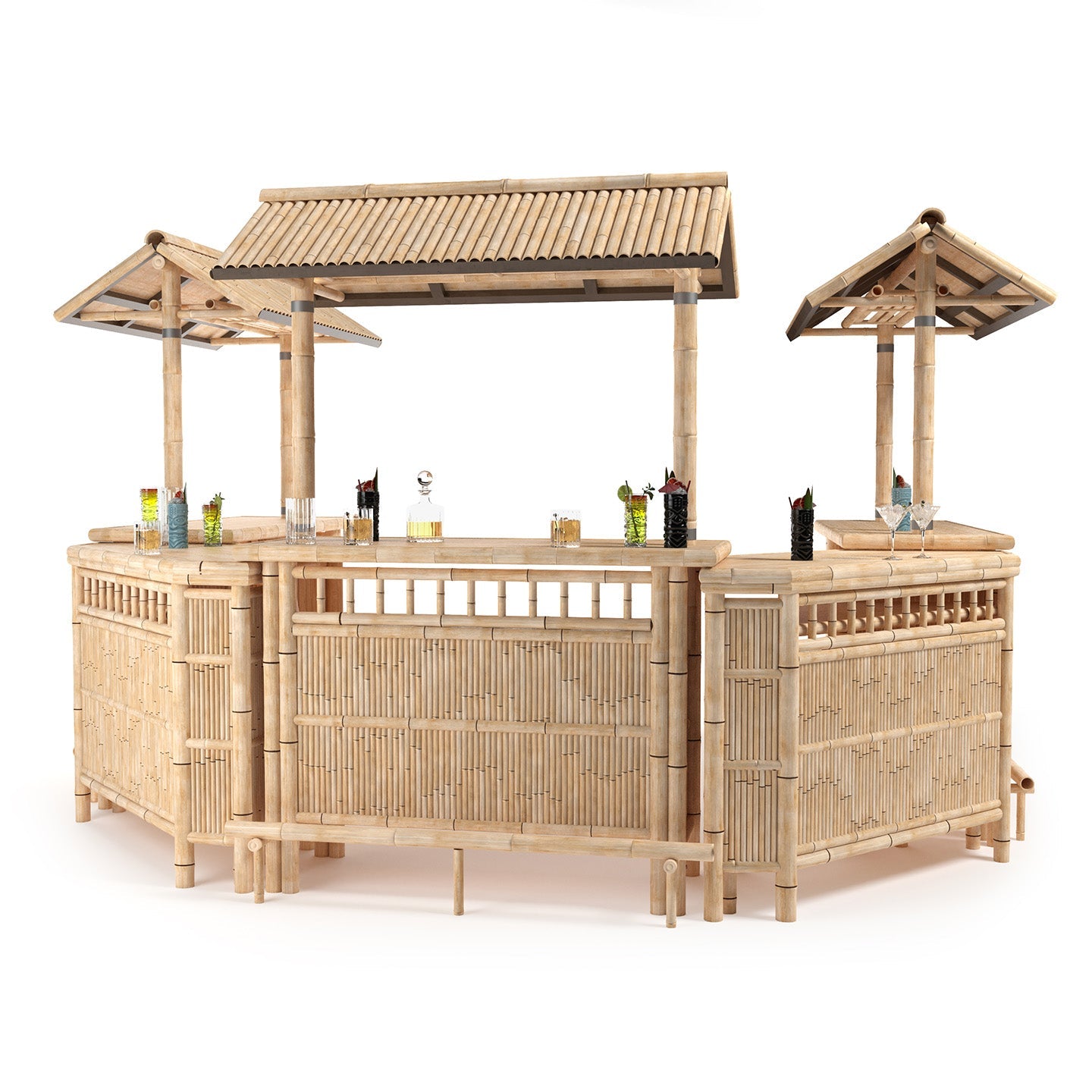 RAM Game Room 60" Bamboo Tiki Bar