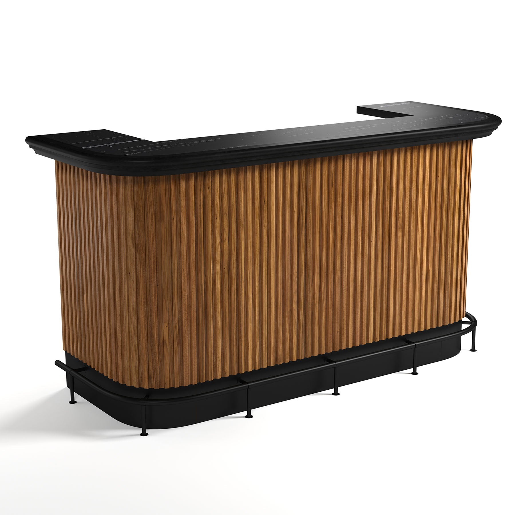 RAM Game Room Prohibition 84" Cocktail Bar - Walnut