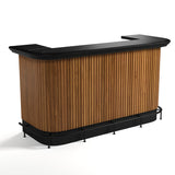 RAM Game Room Prohibition 84" Cocktail Bar - Walnut