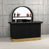 RAM Game Room Prohibition 84" Cocktail Bar - Black