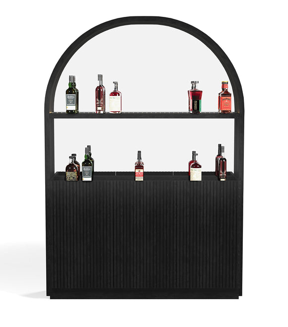 RAM Game Room Prohibition Back Bar - Black