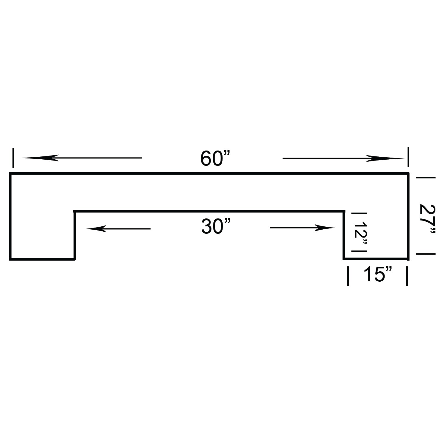 RAM Game Room 60" Bar - Slate