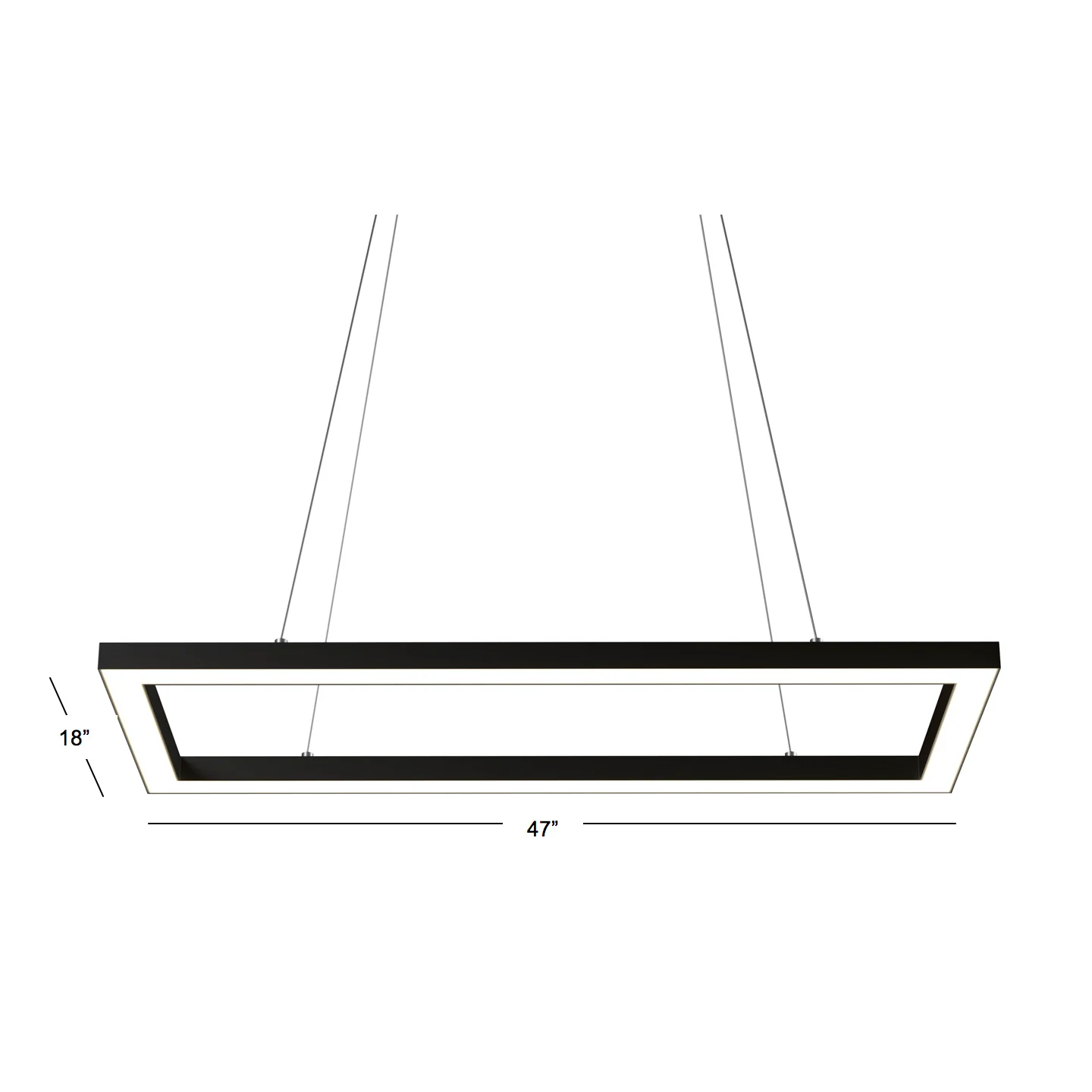 RAM Game Room 47" LED Rectangular Game Table Light Fixture
