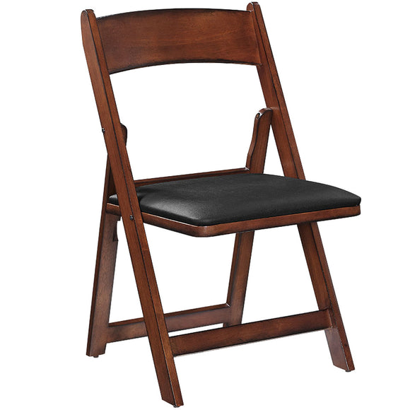 RAM Game Room Folding Game Chair - Chestnut