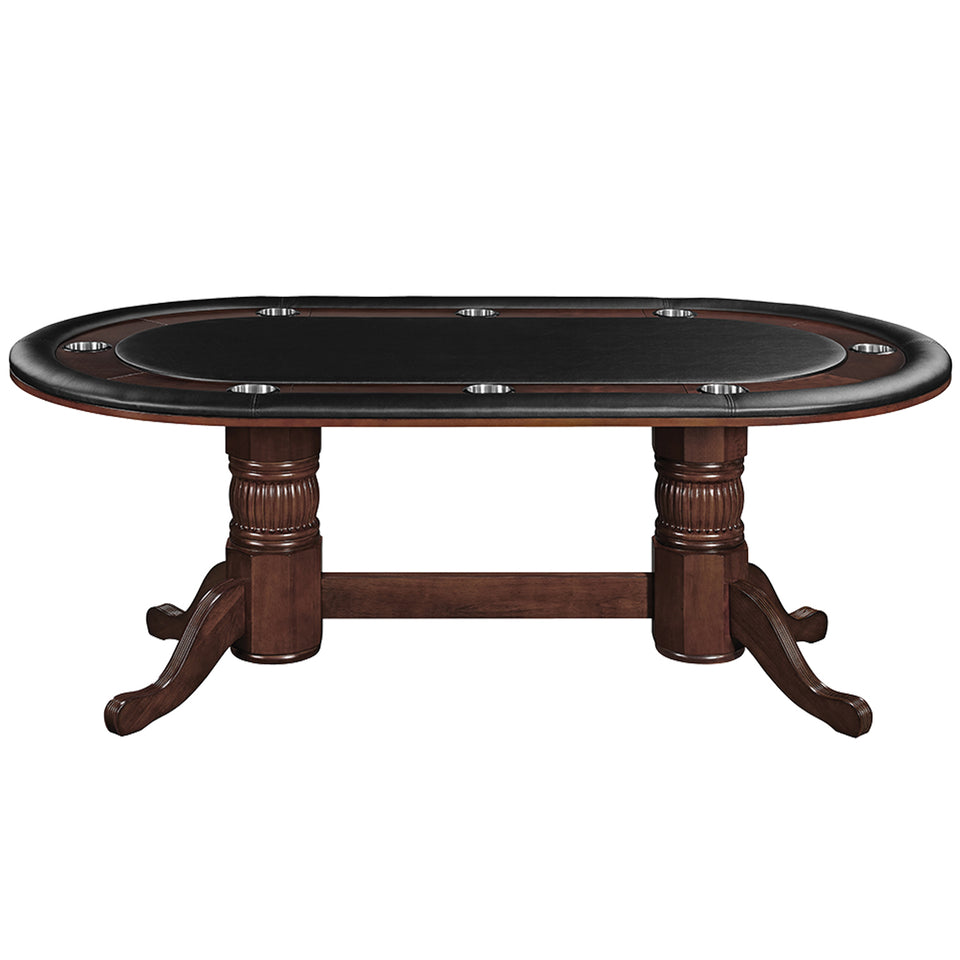 RAM Game Room 84" Texas Hold'em Game Table - Cappuccino